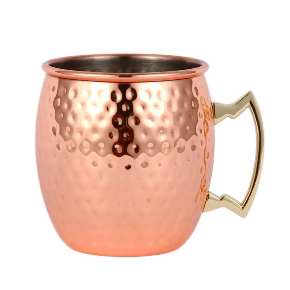 Beer Wine Glasses Goblets Food Grade Stainless Steel Shatterproof Drinkware Copper Mugs Metal Beer Wine Cup Bar Tools