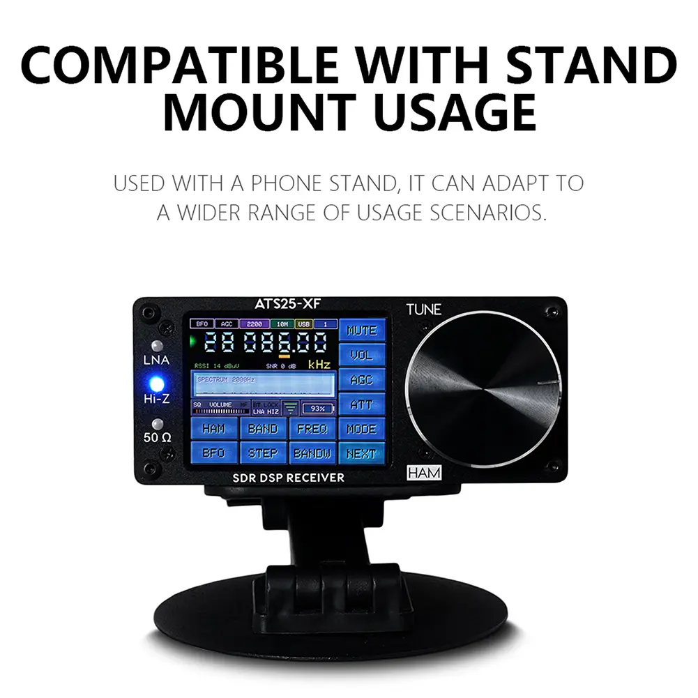 ATS25-XF DSP Full Radio Receiver FM LW SW CB MW Mixer Receiver WIFI Full-Band Portable Radio 2.8-in TFT LCD Touch Screen