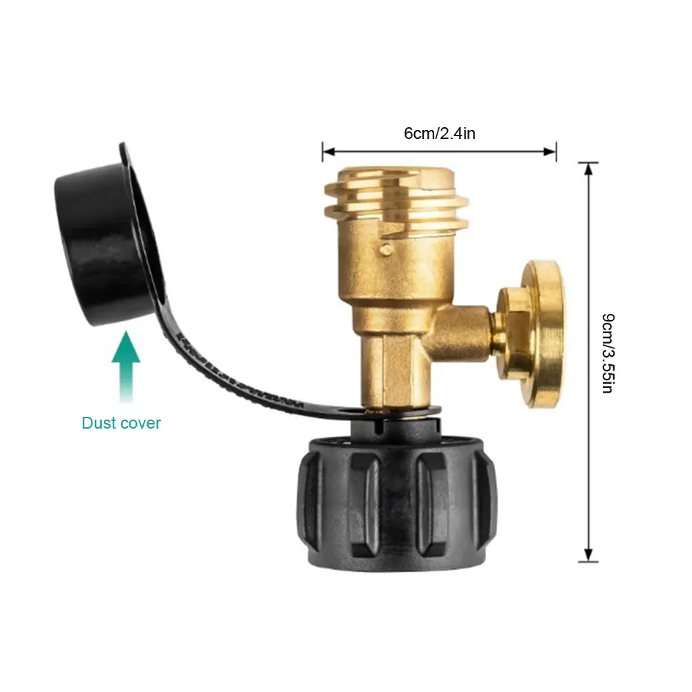 Universal Propane Gauge Color Coded Gas Pressure Meter Precise Propane Adapter Gauge Brass Propane Gas Gauge for 5-40lb Tank