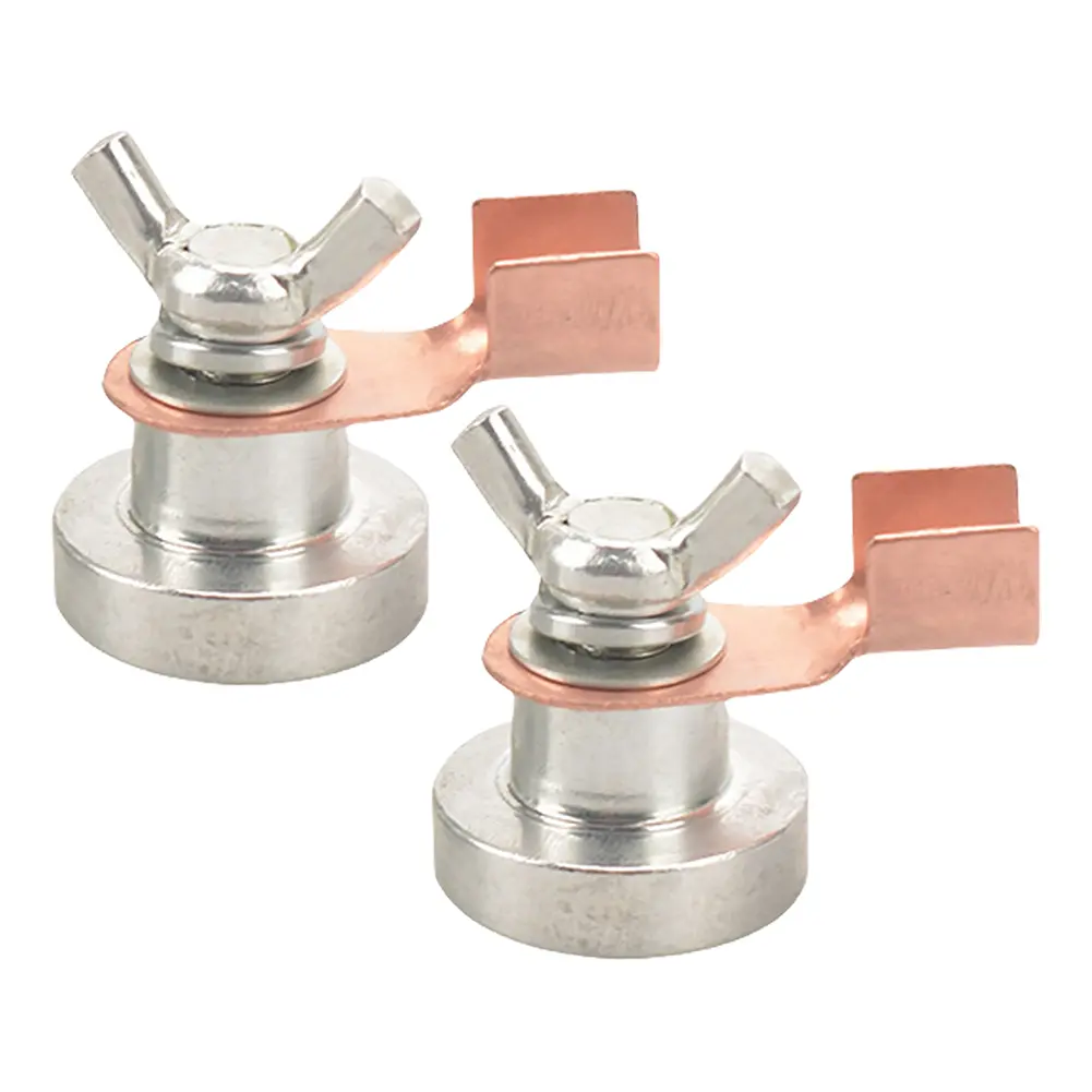 2pcs Welder Welding Strong Magnetic Grounding Tool Magnetic Welding Machine Ground Clamp Magnetic Welding Grounding Clamp