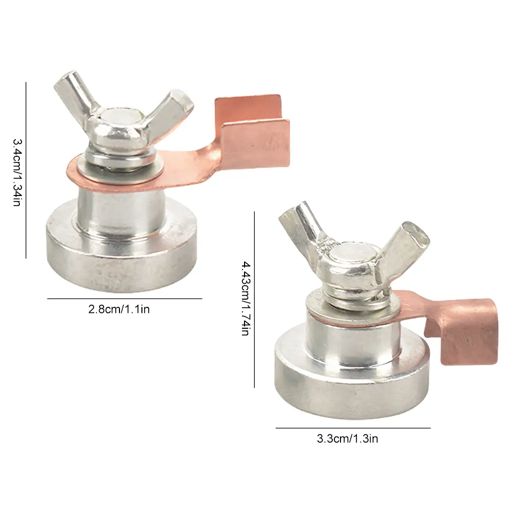 2pcs Welder Welding Strong Magnetic Grounding Tool Magnetic Welding Machine Ground Clamp Magnetic Welding Grounding Clamp