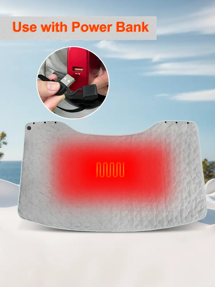 USB Heated Shawl Wearable Heated Poncho Throw 3 Heating Level Portable Poncho Wrap Heated Throw Blanket for Indoor Outdoor
