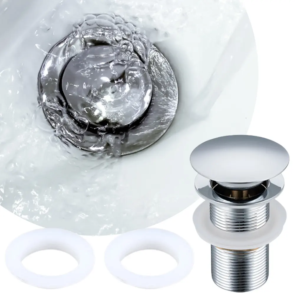 High Quality Bathroom Sink Plug Drainer with Anti Leakage Siphon Waste Stopper for Easy Drainage and Clogging Prevention