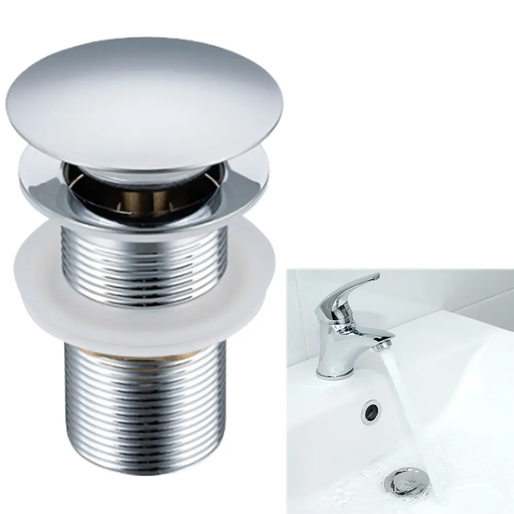 High Quality Bathroom Sink Plug Drainer with Anti Leakage Siphon Waste Stopper for Easy Drainage and Clogging Prevention