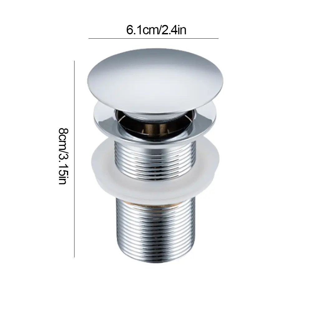 High Quality Bathroom Sink Plug Drainer with Anti Leakage Siphon Waste Stopper for Easy Drainage and Clogging Prevention