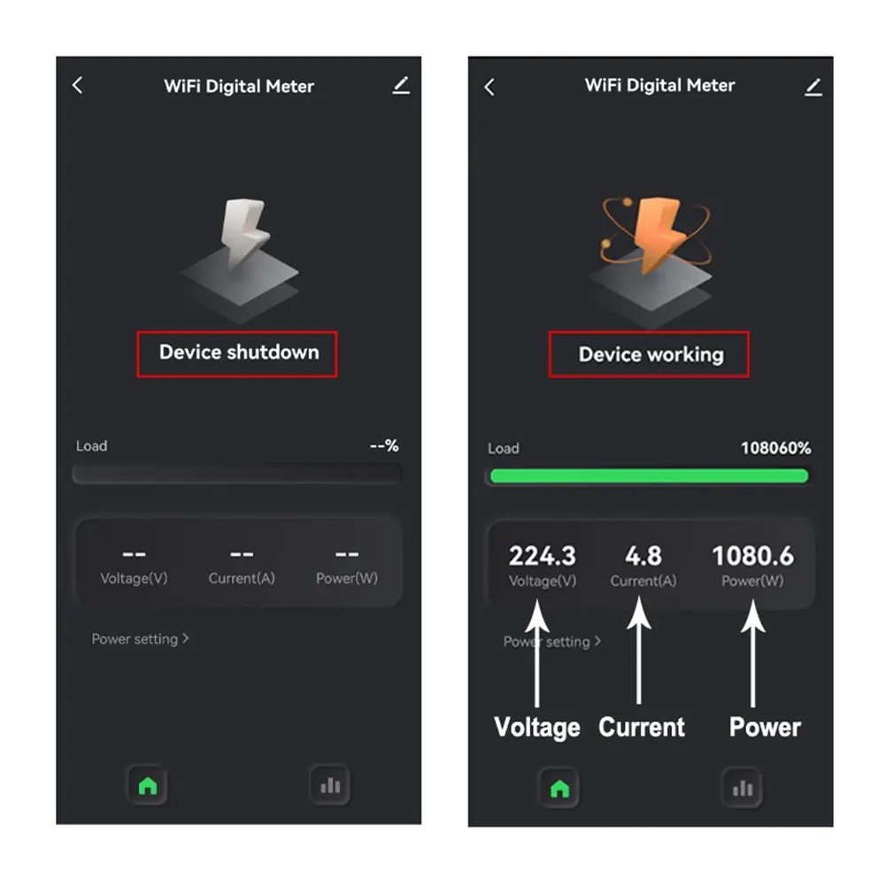 Smart Life WiFi Energy Meter with CT Clamp Sensor APP Control CT DIY 110V 240V 50/60Hz for Solar Produced Consumed Power Monitor