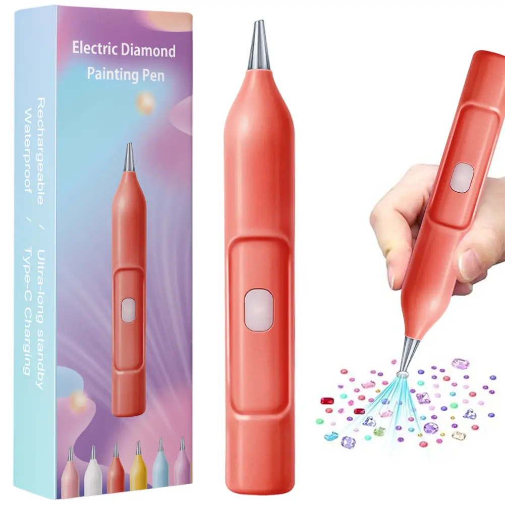 Electric Diamond Painting Pen Diamond Art Accessories Pen Electric Vacuum Diamond Art Painting Pen for Beginners