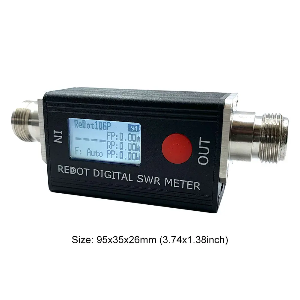 RD106P Digital SWR Meter 120W SWR Power Analyzer FMB VHF UHF 80-999MHz Standing-wave Ratio 1.00-99.9 Support DMR Walkie Talkie