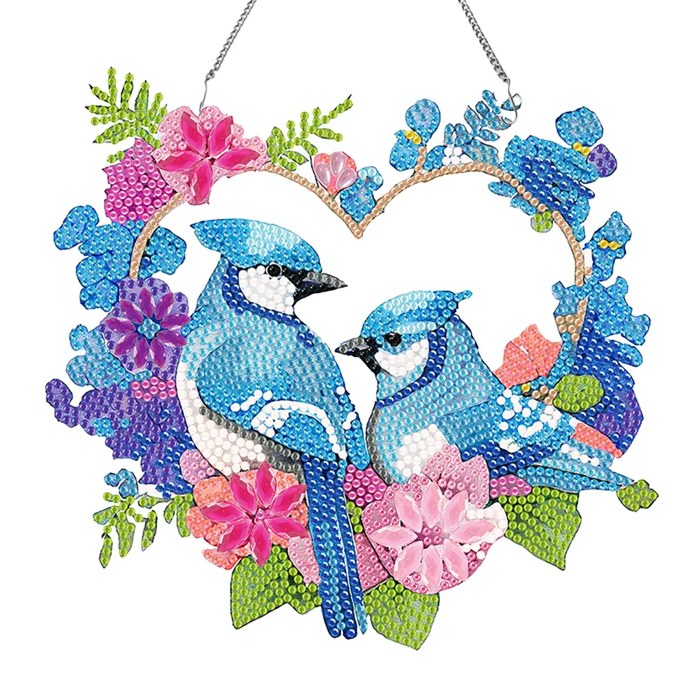 Acrylic Diamond Art Hanging Pendant Dragonfly Single-Sided Diamond Painting Hanging Pendant Frog Crystal Hanging Home Wall Decor