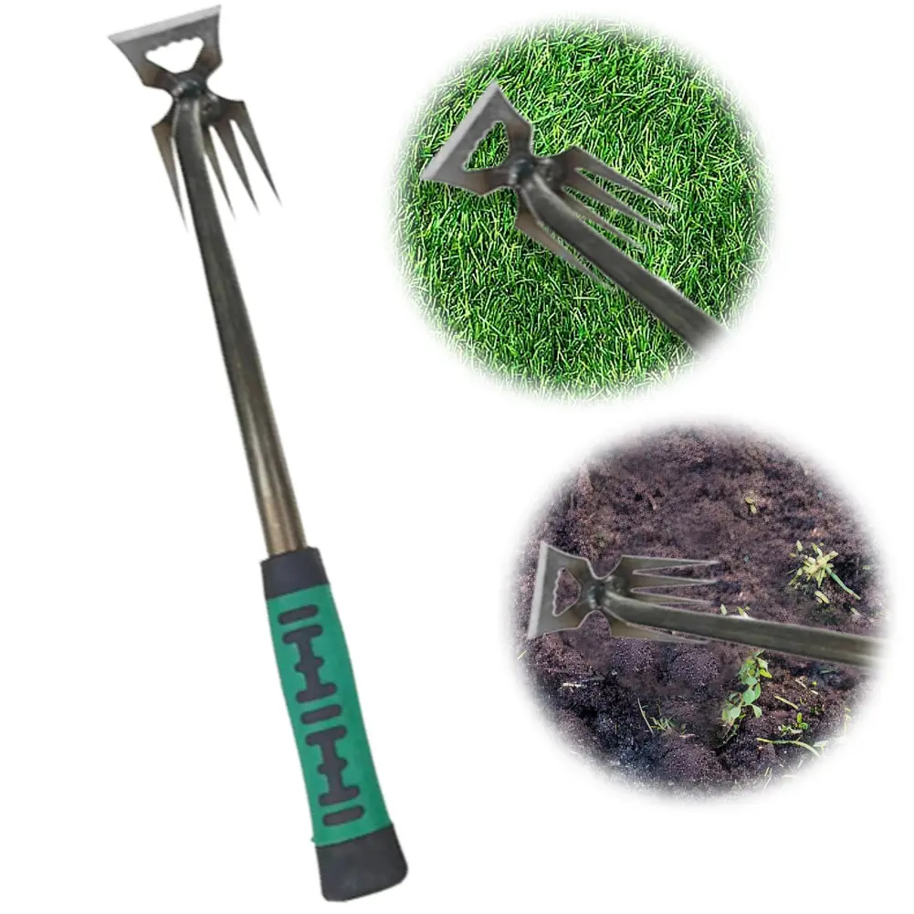 2/1pcs Garden Rake Manual Weeding Grass Shovel Tools Weed Removal Hand Gardening Loose Soil 5/6/11 Tooth Rooting Puller Tool