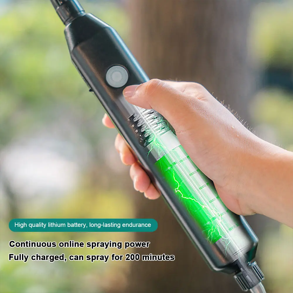 Garden Shoulder Style Electric Sprayer 5/8L with USB Rechargeable Irrigation Tool Handle Retractable Wand Nebulizer for Cleaning