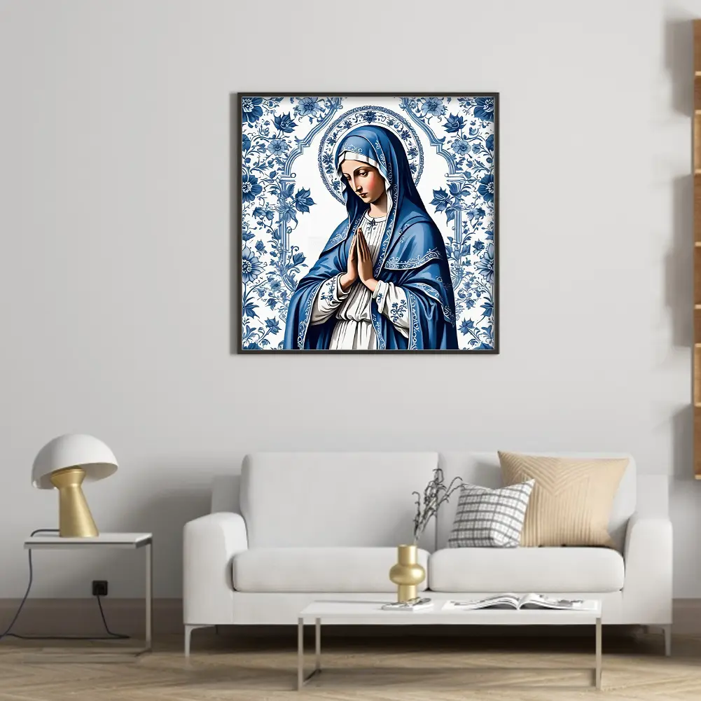 Full Embroidery Eco-cotton Thread 14CT Counted Porcelain Cross Stitch Kit