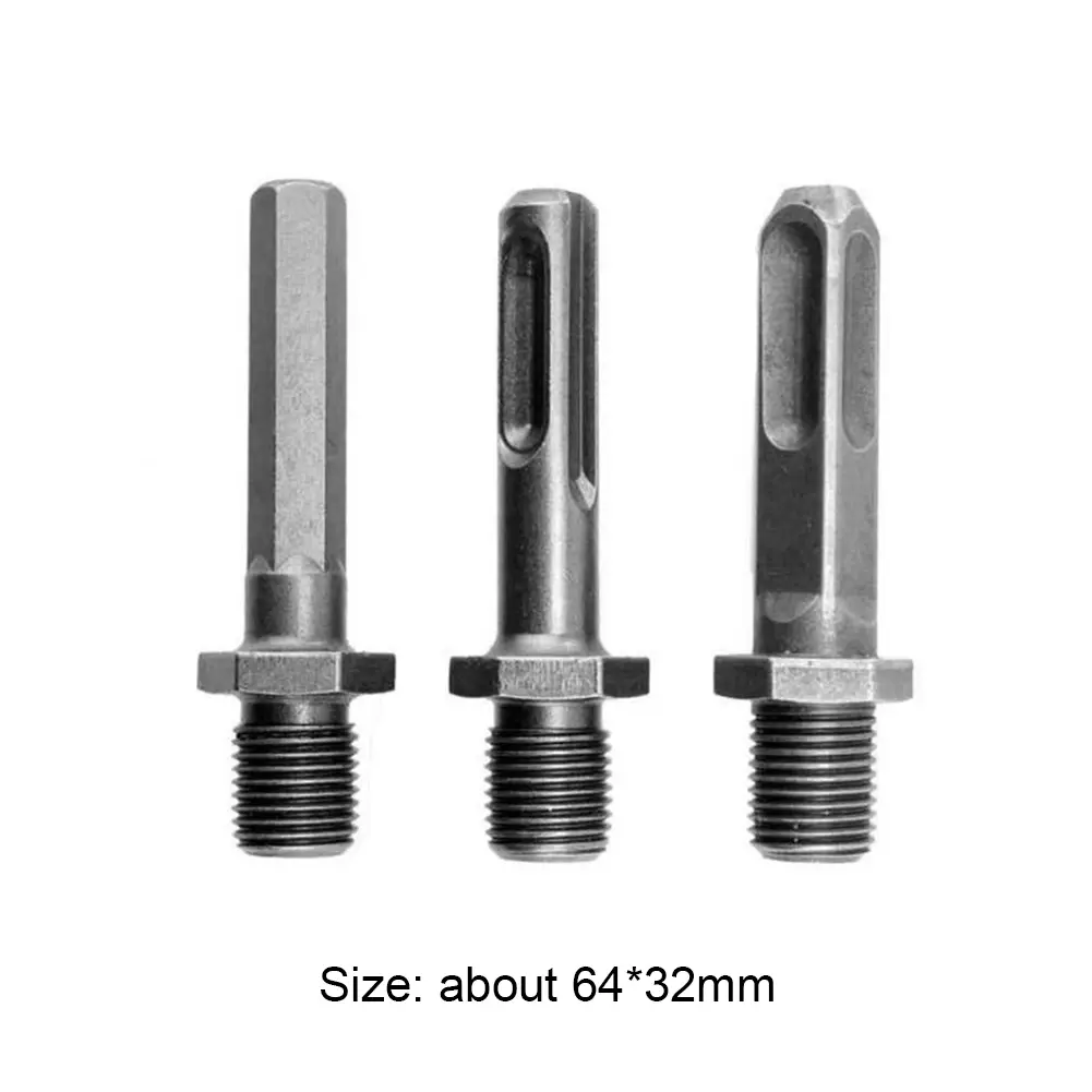 3pcs Firewood Splitter Adapter Rod Split Cone Drill Bit Woodworking Tools