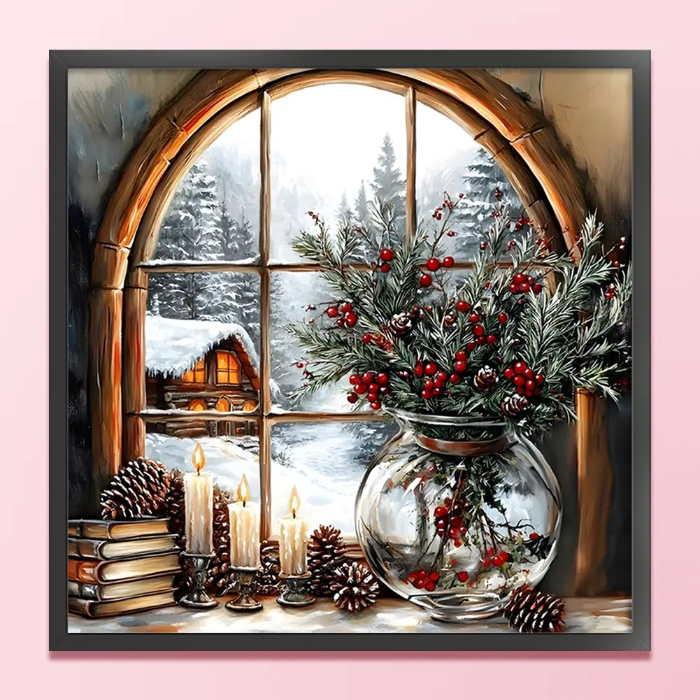 Full Embroidery Eco-cotton Thread 11CT Counted Landscape Cross Stitch Kit