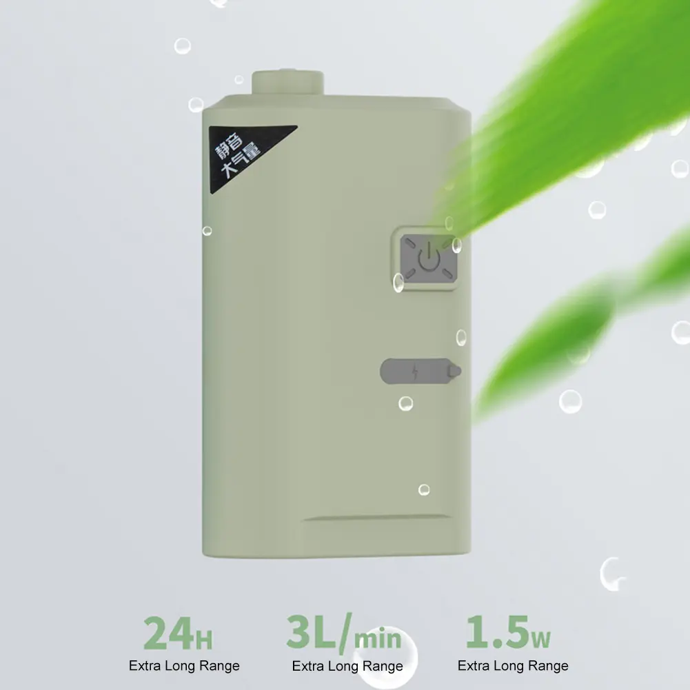 Aquarium Air Pump Portable Oxygenation Air Pump Ultra Quiet Oxygenated Fish Tank Pump USB Rechargeable for Outdoor Fishing