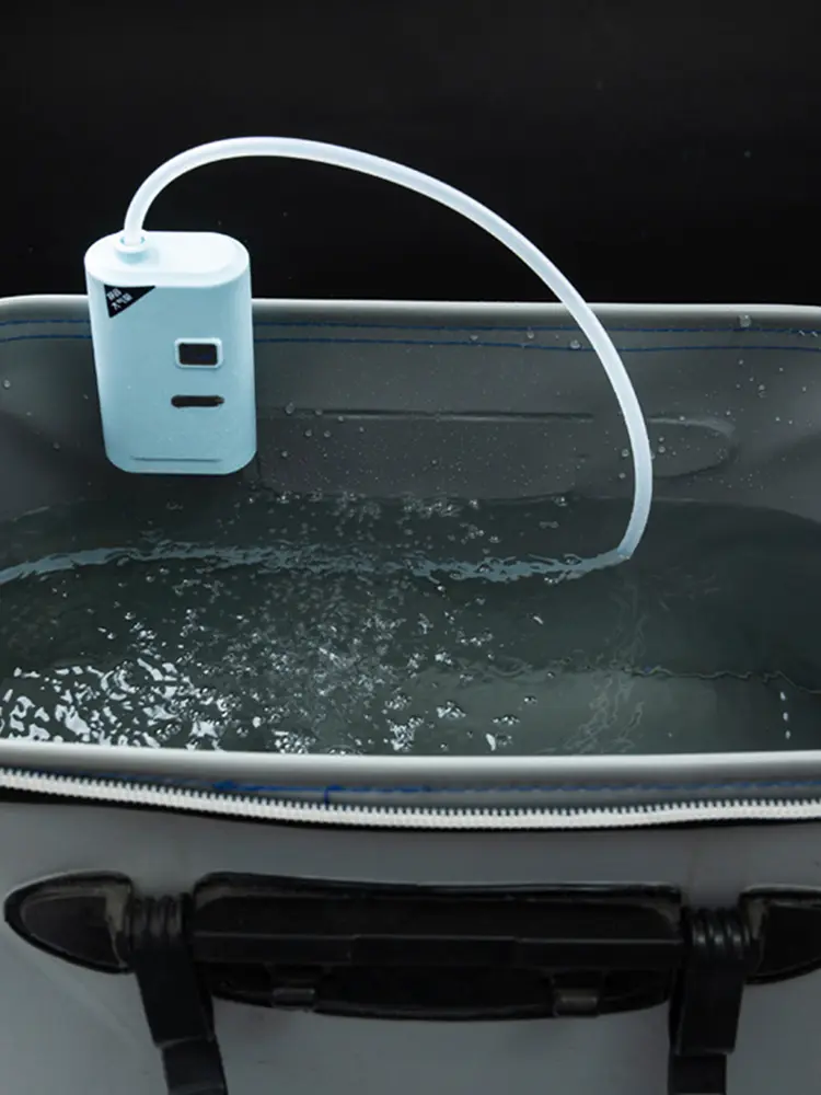 Aquarium Air Pump Portable Oxygenation Air Pump Ultra Quiet Oxygenated Fish Tank Pump USB Rechargeable for Outdoor Fishing