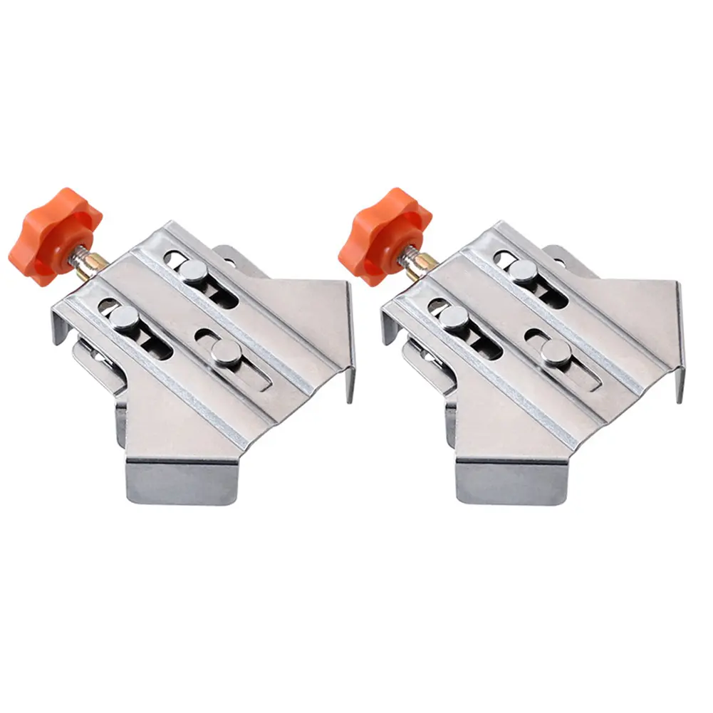 1/2/4pcs Right Angle Clamp Adjustable Swing Jaw Stainless Steel Quick Positioning Clamp Splicing Clamp Locator Woodworking Tool
