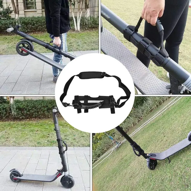 Adjustable Scooter Strap Electric Scooter Carrying Shoulder Strap Carry Support Tool with Built-in Padding for Yoga Mat Electric
