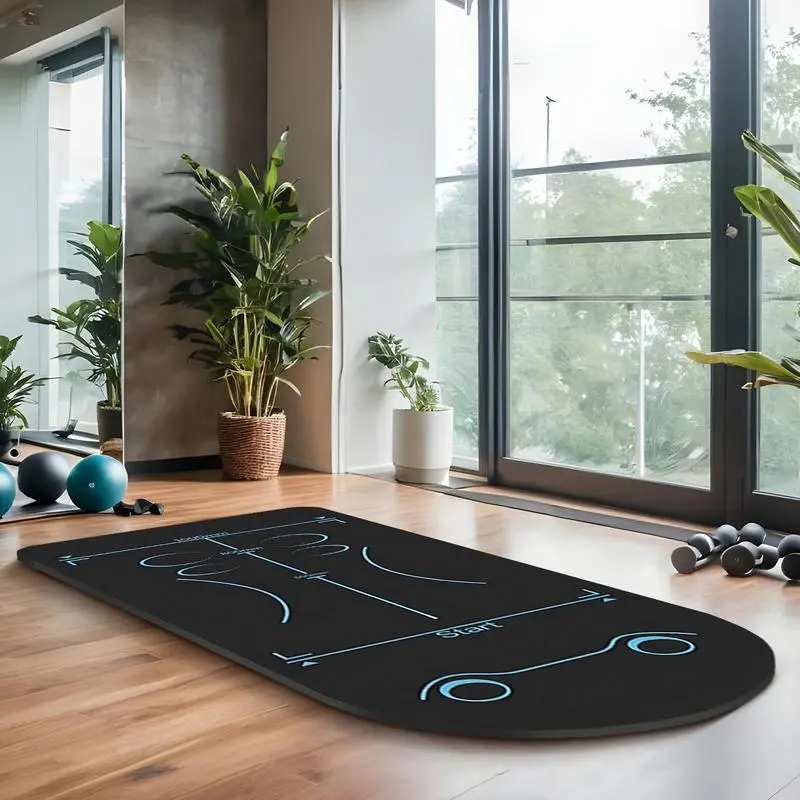Ab Roller Mat Fitness Mat For Pilates 59x24 Inch Gym Equipment Workout Pad For Ab Roller Wheel Folding Yoga Fitness Cushion