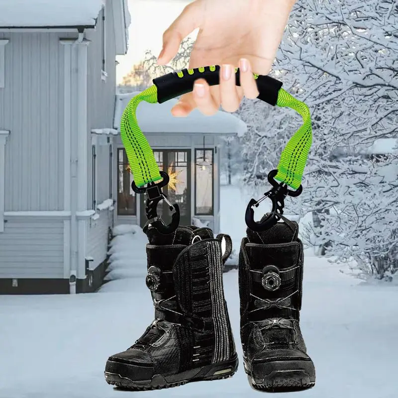 Ski Boot Carrier Straps Portable Skiing Carrier Straps Ski Boot Carrier Straps Adjustable Snowboard Strap Shoulder Ice Skates