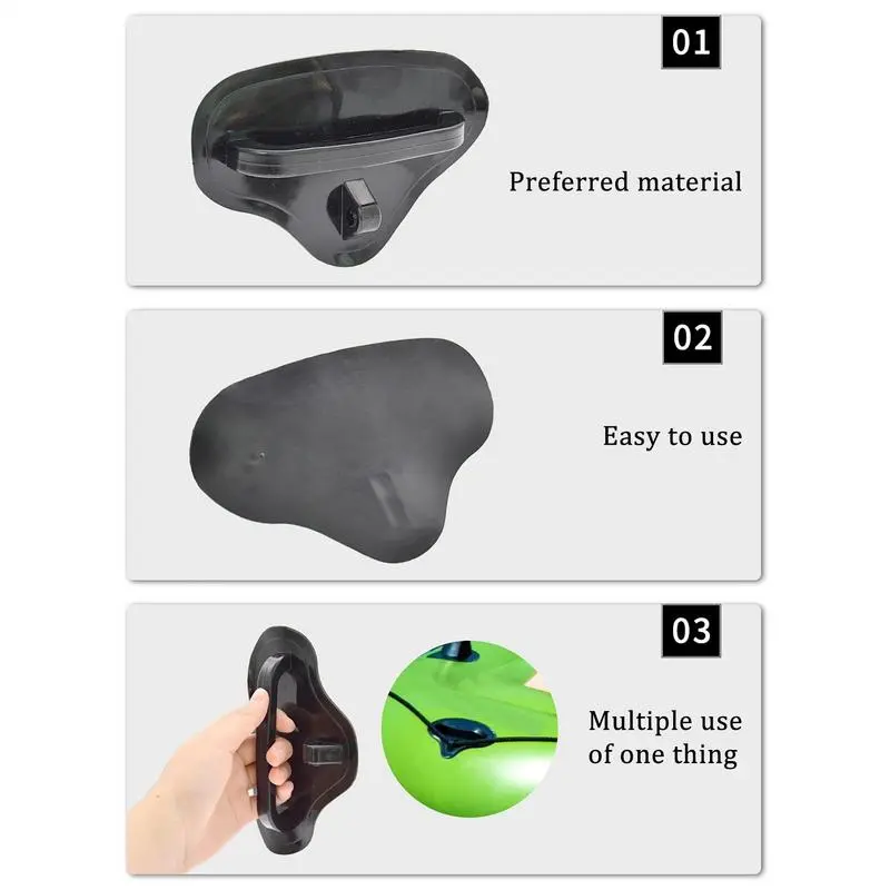 Kayak Handle Triangle Shaped Grip Handle No Drilling Side Mount Multifunctional Boat Accessories For Inflatable Rubber Canoe