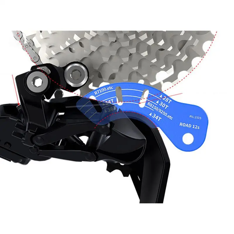Rear Derailleur Adjuster Gauge 2X Rear Derailleur Setup Installing Tool 12 Speed Transmission Chaingap Adjusting Gauge For