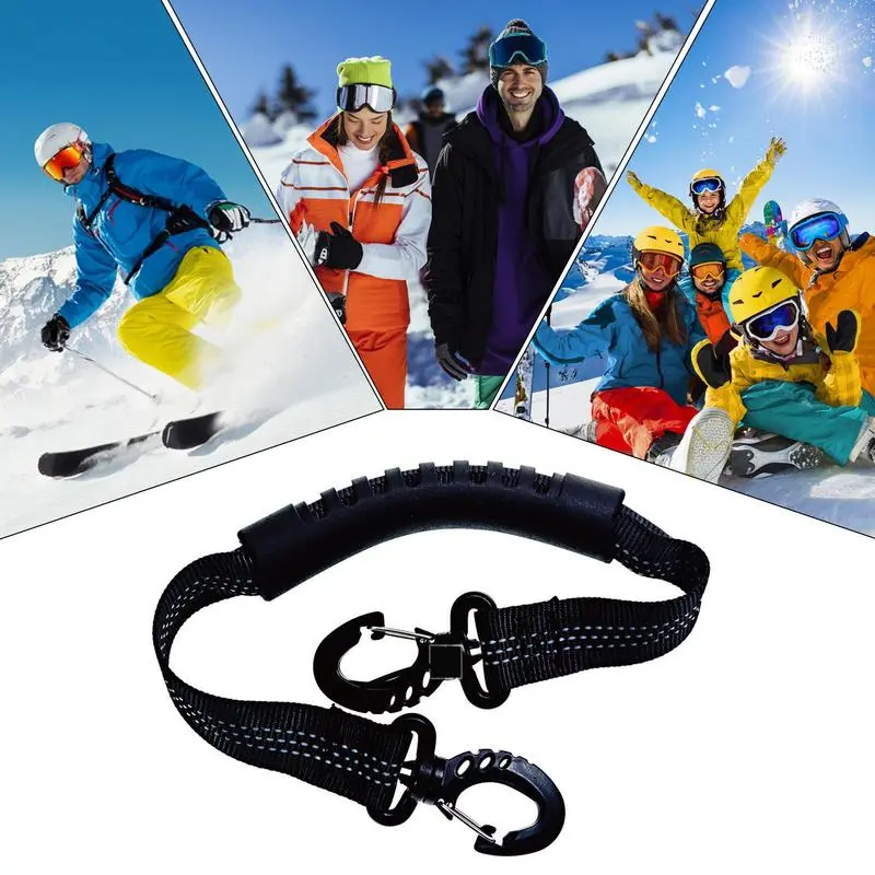 Ski Boot Carrier Straps Portable Skiing Carrier Straps Ski Boot Carrier Straps Adjustable Snowboard Strap Shoulder Ice Skates