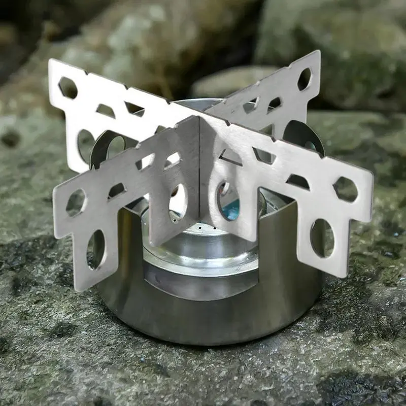 Camping Stove Bracket Alcohol Stove Stand For Camping Cooking Friends Colleagues Lightweight Cookware Kitchen Pot Support For