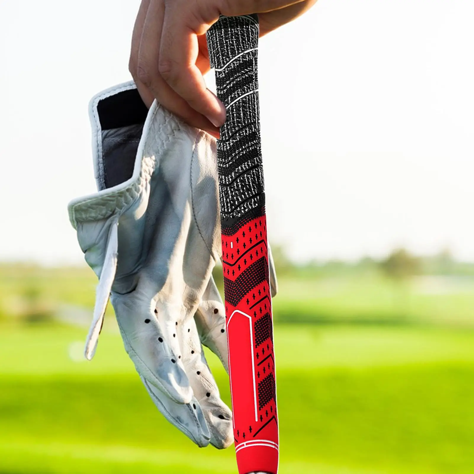 Golf Club Grips Rubber Midsize Golf Grips for Men Non-slip Gripper Golfing Accessories for Training Play Driving Range Course