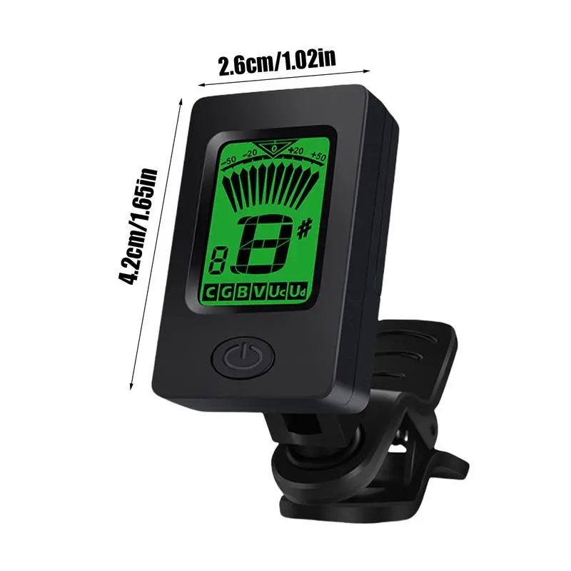 Guitar Tuner LCD Display Musical Instrument Tuner String Instrument Tuner Fast Accurate Tuning For Guitar Bass Ukulele Violin