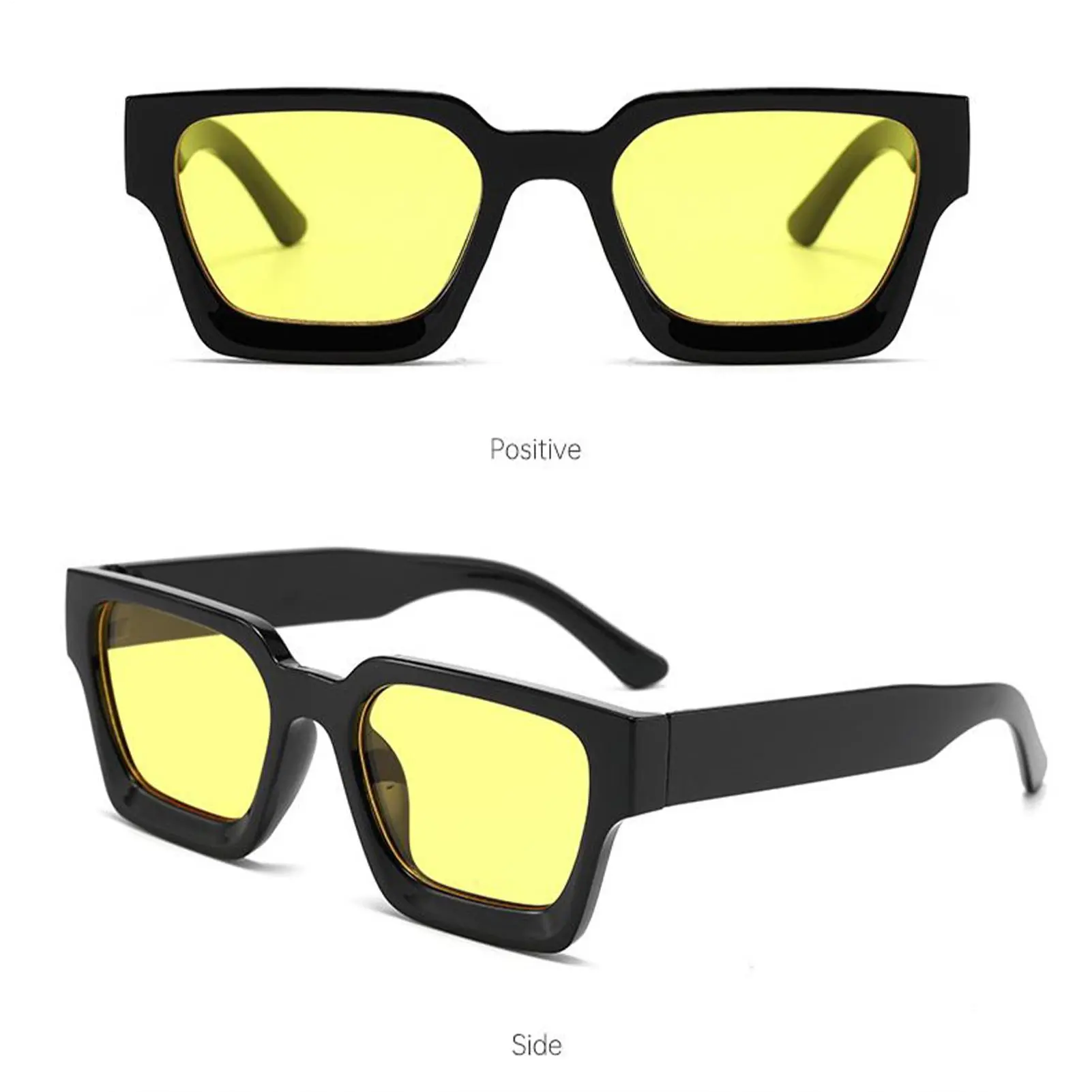 Sports Sunglasses Fashionable UV Protection Glasses Ergonomic UV 400 Square Frame Sunglasses for Vacation Beach Driving Festival