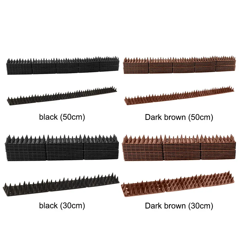 12/14pcs Fence Wall Spikes Bird Deterrent Spikes Outdoor Scare Bird Repeller Anti Birds Pigeon Squirrel Raccoon Deterrent Spikes