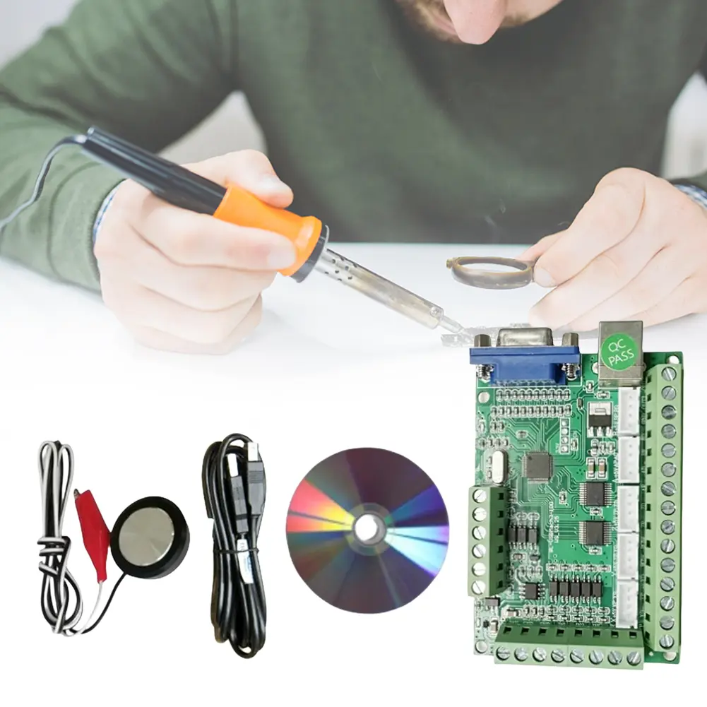 Driver Motion Card Controller 5 Axis CNC Board for Mach3 V3.25 Z Probe CNC USB Breakout Board for Engraver Machine Stepper Motor