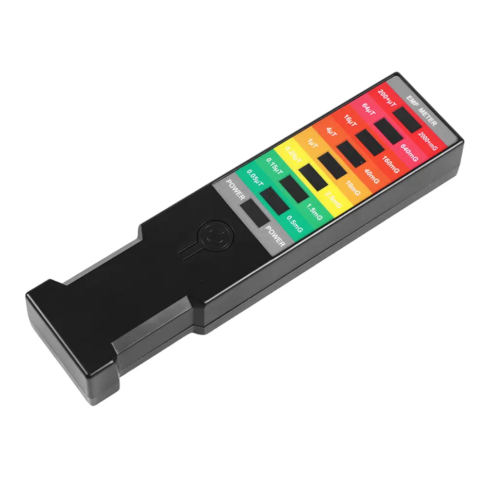 Electromagnetic Field Detector 8 LED Radiation Dosimeter Portable EMF Magnetic Field Monitor Handheld Magnetic-Field Monitor