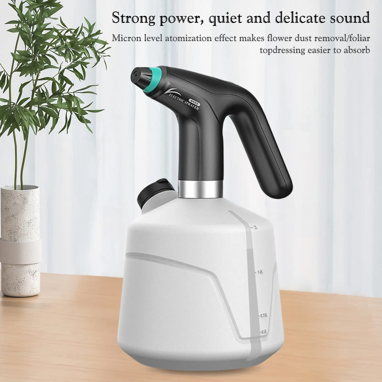 0.9/1/1.5/2L Electric Spray Bottle 1200mAh USB Charging Plant Sprayer Machine Garden Automatic Watering Irrigation Mist Sprayers