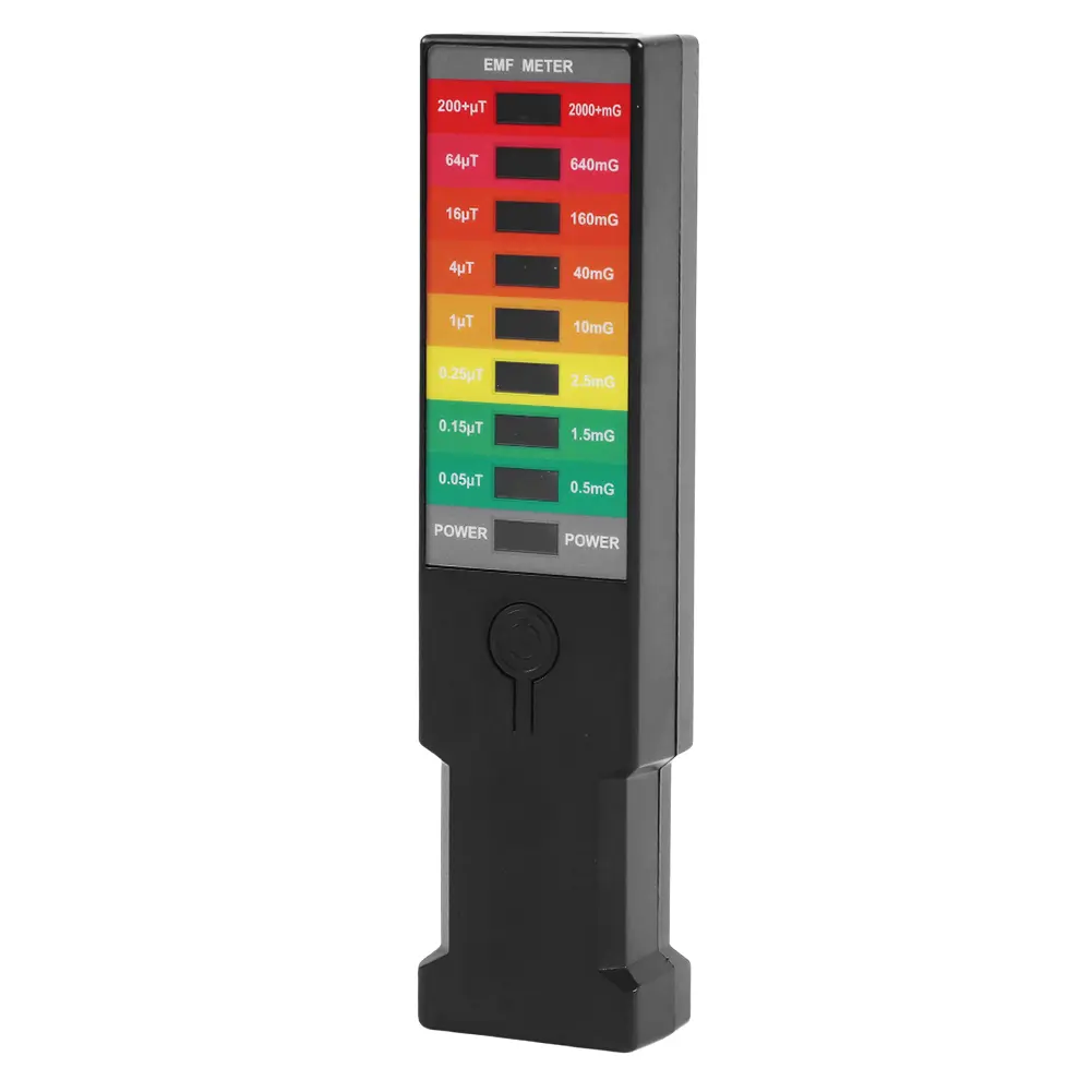 Electromagnetic Field Detector 8 LED Radiation Dosimeter Portable EMF Magnetic Field Monitor Handheld Magnetic-Field Monitor