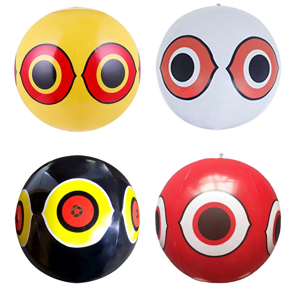 3/2/1pcs Garden Scare Eye Balloons Anti Bird Inflatable Repeller Visual Deterrent 40CM Outdoor Hanging Pigeon Repellent Ball