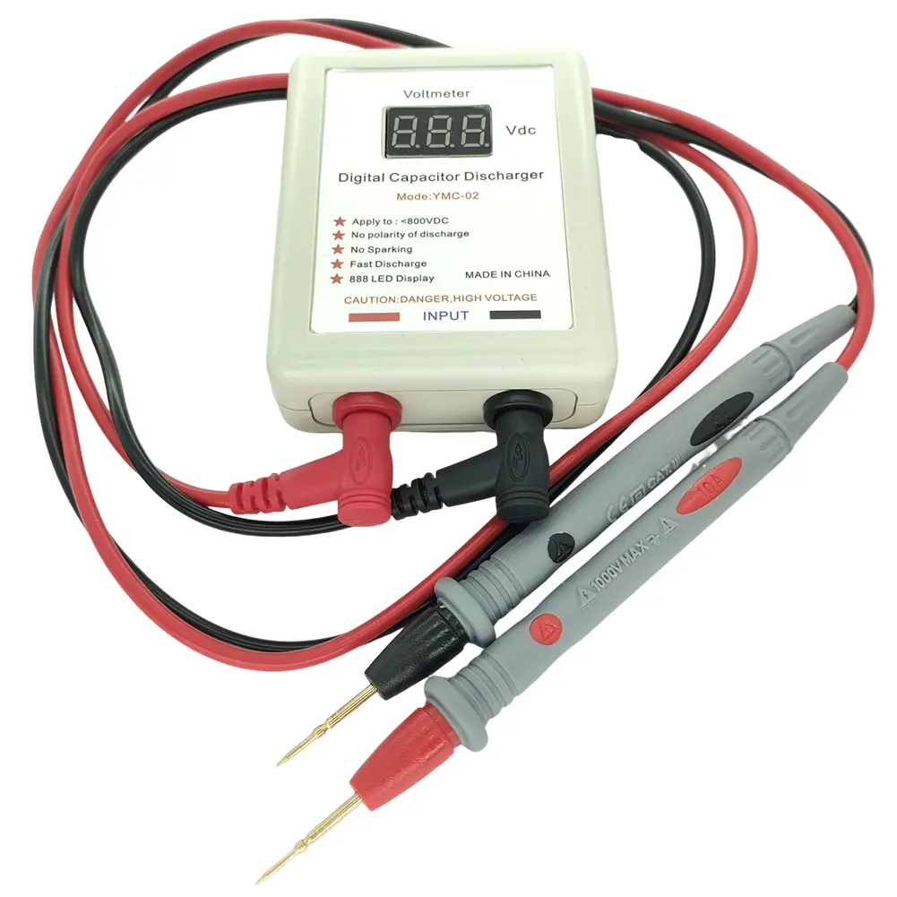 800V Digital Capacitor Fast Discharger Electrician Voltage Discharging Tool Quick Discharge Voltage Tester Electronic Repair