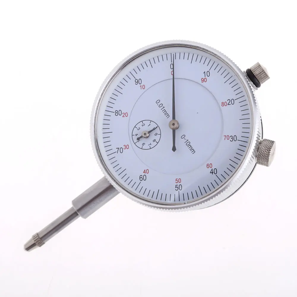 0-10mm Dial Indicator 0.01 Resolution Dial Indicator Gauge Tool Micrometer Dial Test Indicator Accuracy Measurement