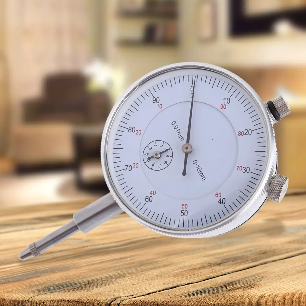 0-10mm Dial Indicator 0.01 Resolution Dial Indicator Gauge Tool Micrometer Dial Test Indicator Accuracy Measurement