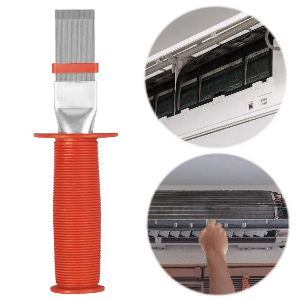 Straightening Cleaning Brush Rake Tool Brush Condenser Radiator Fin Brush Cleaner Refrigerator Coil Cleaning Brush Cleaning Tool