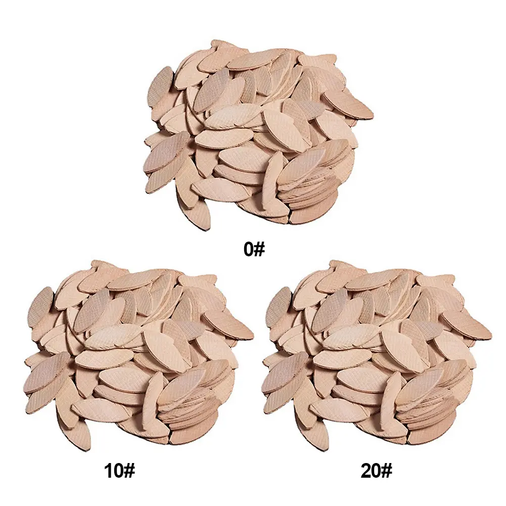 100pcs Woodworking Biscuit Jointer No. 0#/10#/20# Carpentry DIY Tenon Biscuit Wood Board Docking Tool Woodworking Accessory