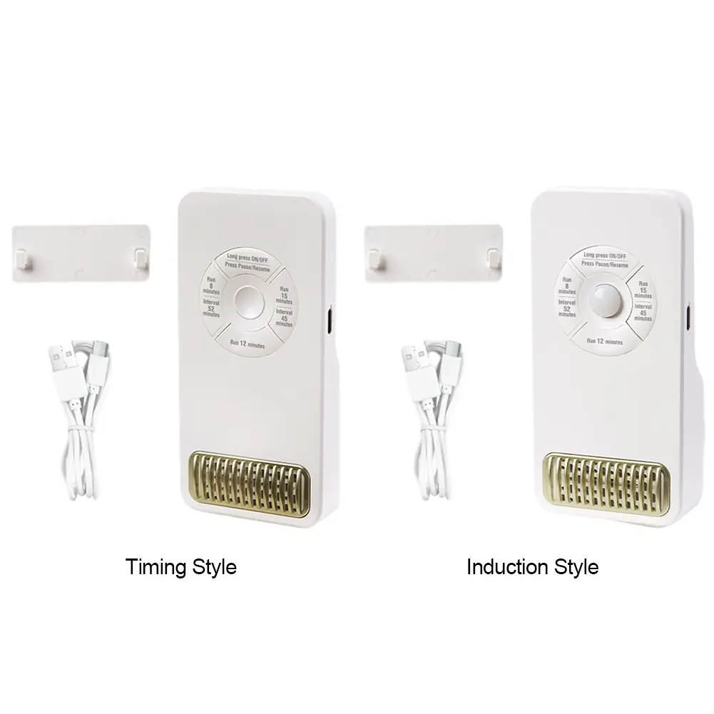 Mini Air Freshener Refrigerator Deodorizer Portable 1200mAh USB Rechargeable Odor Eliminator for Various Spaces