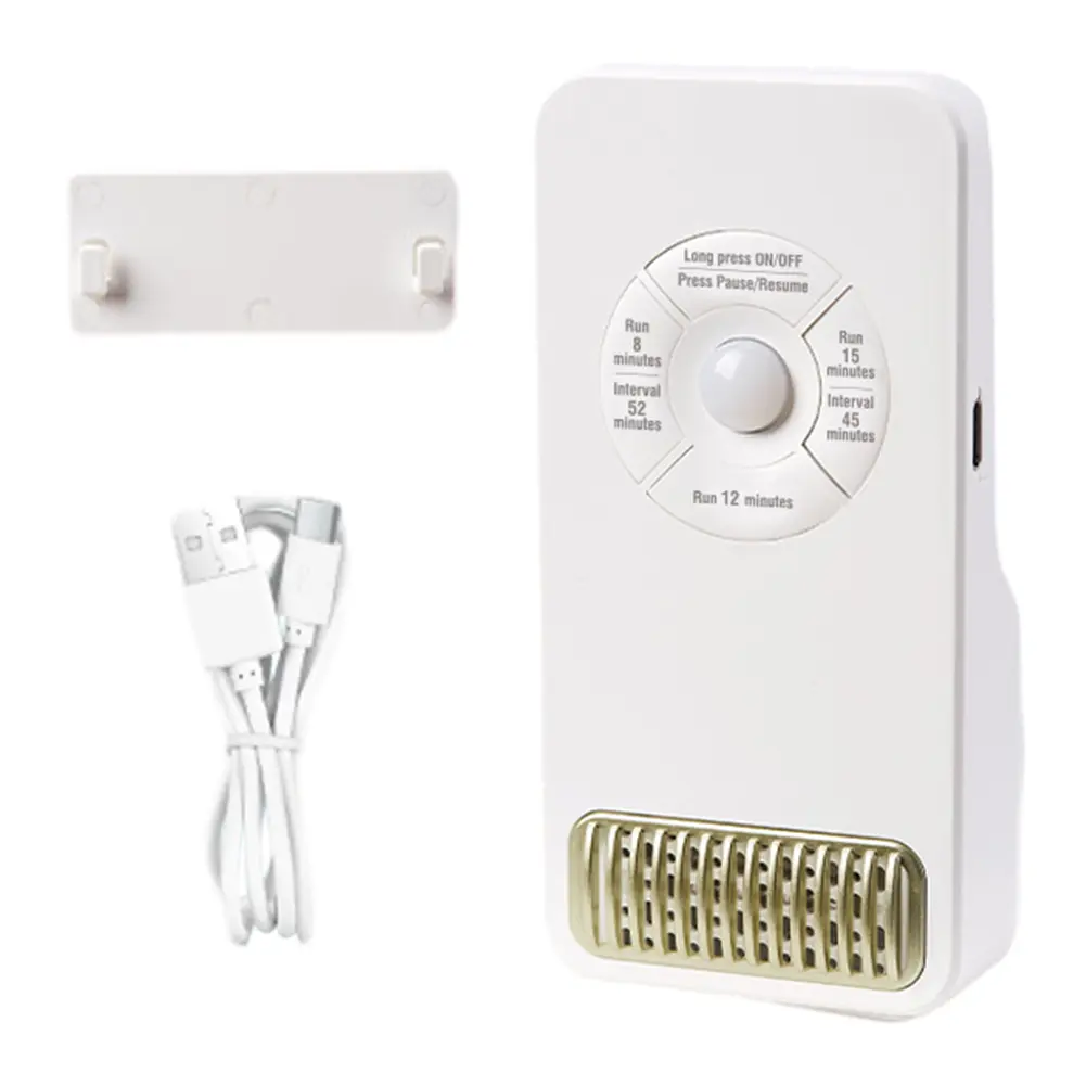Mini Air Freshener Refrigerator Deodorizer Portable 1200mAh USB Rechargeable Odor Eliminator for Various Spaces