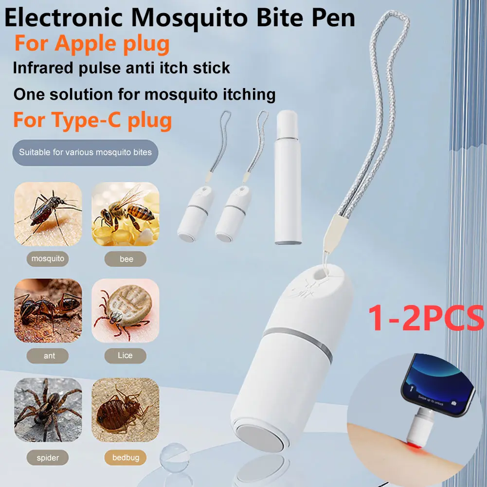 Potable Anti-Itch Pen Electronic Mosquito Bite Pen Natural Mosquito Brepellent Pen Chemical-Free Itching Bite Antipruritic Pen