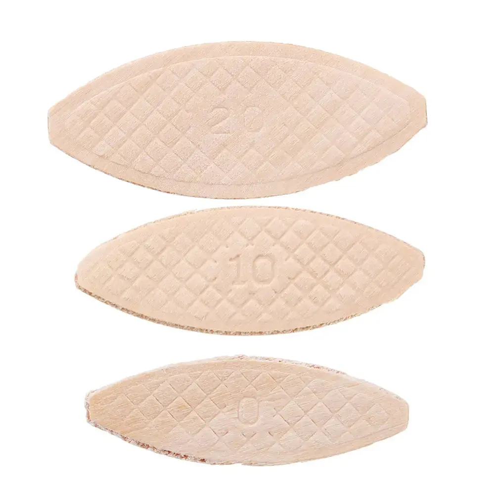100pcs Woodworking Biscuit Jointer No. 0#/10#/20# Carpentry DIY Tenon Biscuit Wood Board Docking Tool Woodworking Accessory