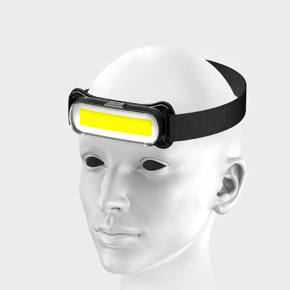 USB Rechargeable LED Headlamp Waterproof Flashlight Adjustable Headband Head Light for Outdoor Camping Running Cycling Fishing