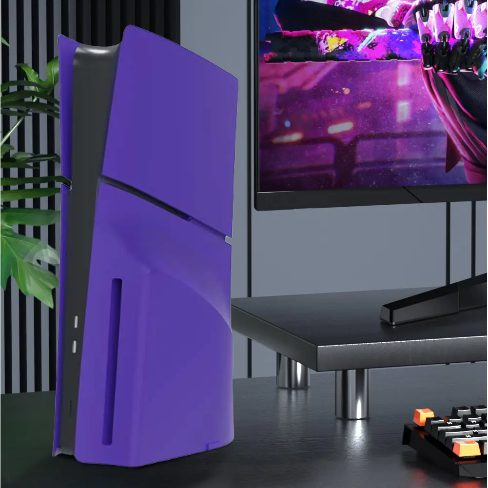Face Plate Console Cover Split ABS Hard Shell Anti-Scratch Hard Shell Skin Dustproof for Playstation 5 Slim Disc/Digital Console