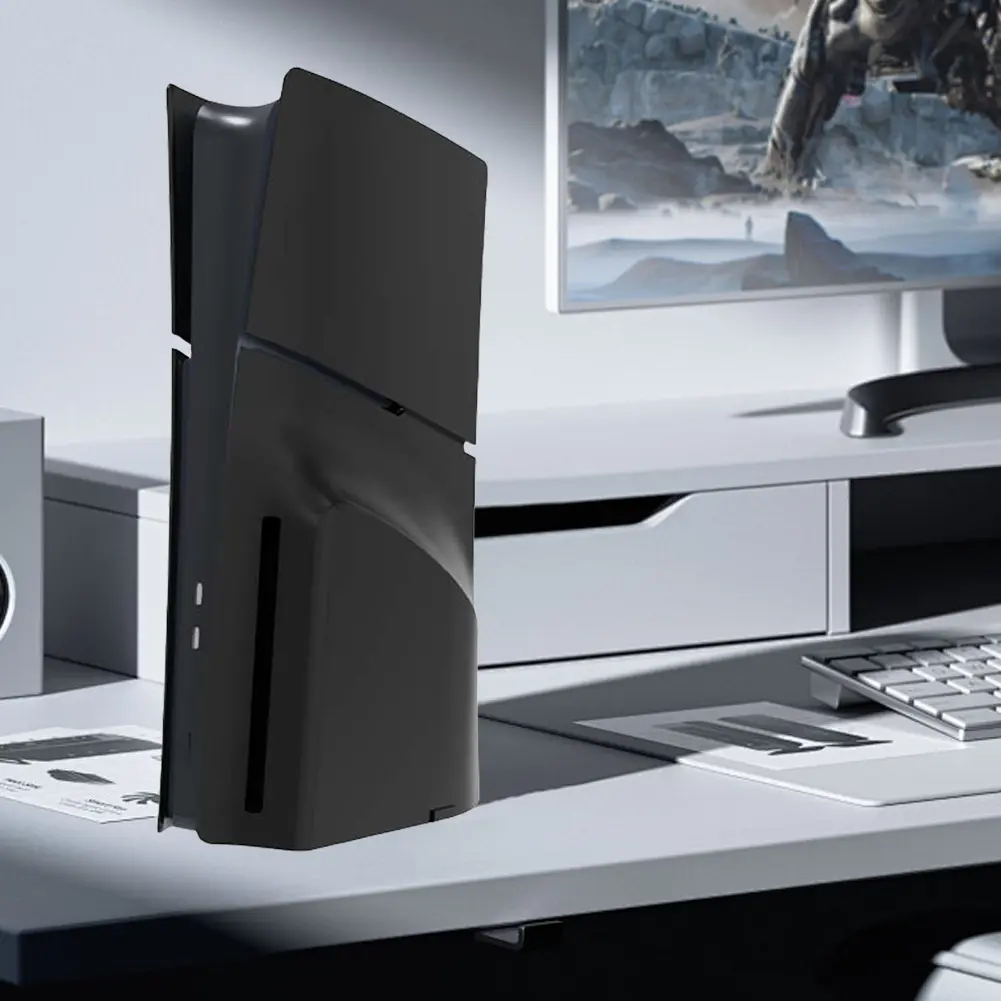Face Plate Console Cover Split ABS Hard Shell Anti-Scratch Hard Shell Skin Dustproof for Playstation 5 Slim Disc/Digital Console