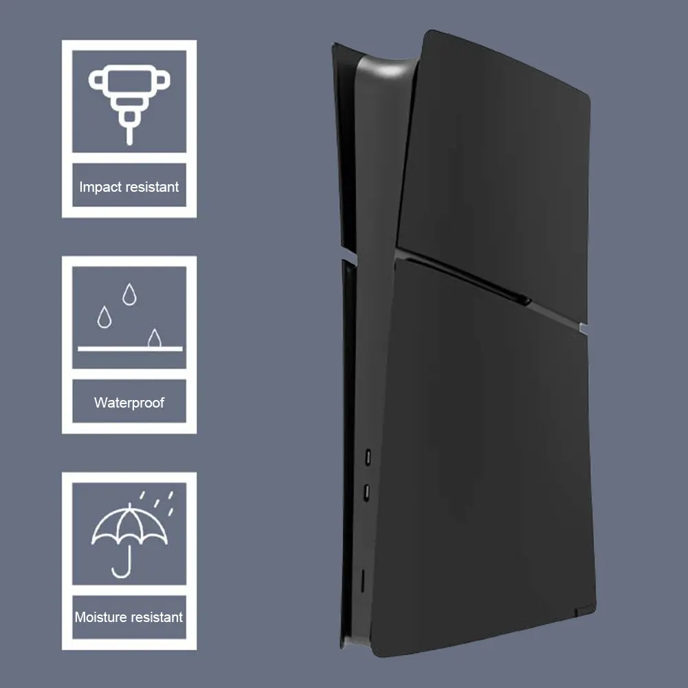 Face Plate Console Cover Split ABS Hard Shell Anti-Scratch Hard Shell Skin Dustproof for Playstation 5 Slim Disc/Digital Console